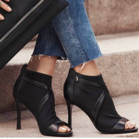 nine west open toe booties